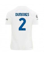 Inter Milan Denzel Dumfries #2 Vieraspaita 2023-24 Lyhythihainen